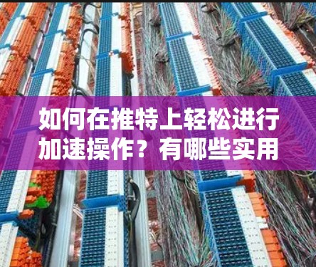如何在推特上轻松进行加速操作？有哪些实用的技巧？