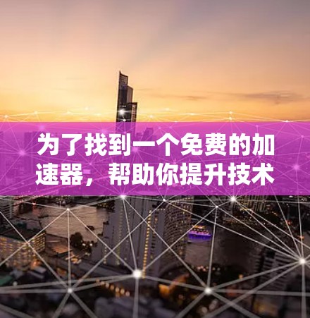 为了找到一个免费的加速器，帮助你提升技术能力，以下是一些步骤和建议