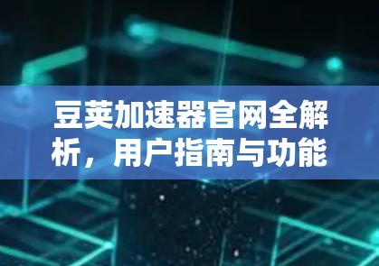 豆荚加速器官网全解析,用户指南与功能解析