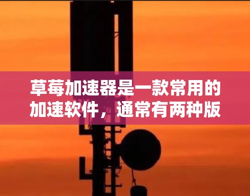 草莓加速器是一款常用的加速软件,通常有两种版本,免费版和付费版。免费版通常允许用户下载并使用软件,但可能需要注册或登录。以下是关于草莓加速器免费版的详细介绍
