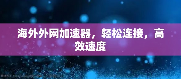 海外外网加速器,轻松连接,高效速度