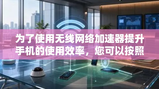为了使用无线网络加速器提升手机的使用效率,您可以按照以下步骤进行操作