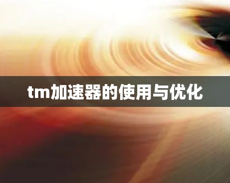 tm加速器的使用与优化 tm加速器的使用与优化