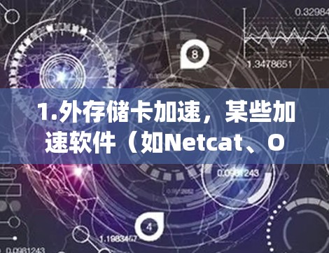 1.外存储卡加速,某些加速软件(如Netcat、OpenVPN等)可以连接到外部存储卡,提供更快的网络连接。如果您的存储卡是外存储卡,这些工具通常都是免费的,但可能需要特定的配置