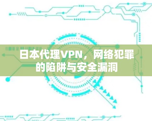 日本代理VPN，网络犯罪的陷阱与安全漏洞