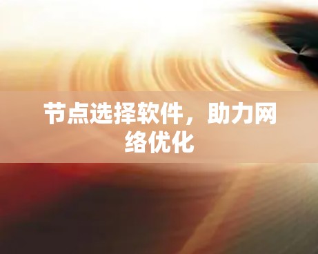 节点选择软件，助力网络优化