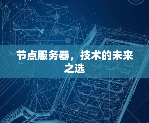 节点服务器，技术的未来之选