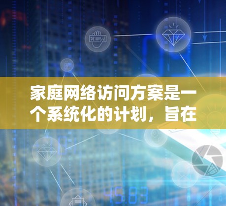 家庭网络访问方案是一个系统化的计划,旨在确保家庭成员(或家庭内部)能够安全、高效地访问网络资源。以下是一个详细的家庭网络访问方案,涵盖硬件、软件、安全策略、权限管理以及维护与升级等内容 家庭网络访问方案是一个系统化的计划,旨在确保家庭成员(或家庭内部)能够安全、高效地访问网络资源。以下是一个详细的家庭网络访问方案,涵盖硬件、软件、安全策略、权限管理以及维护与升级等内容