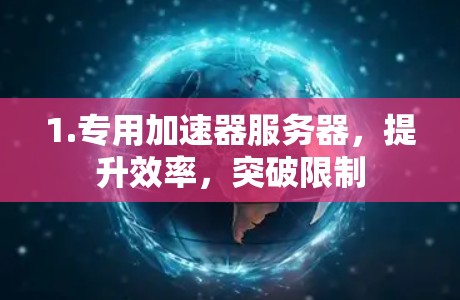 1.专用加速器服务器，提升效率，突破限制