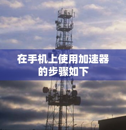 在手机上使用加速器的步骤如下