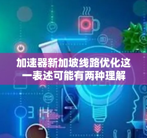 加速器新加坡线路优化这一表述可能有两种理解 加速器新加坡线路优化这一表述可能有两种理解