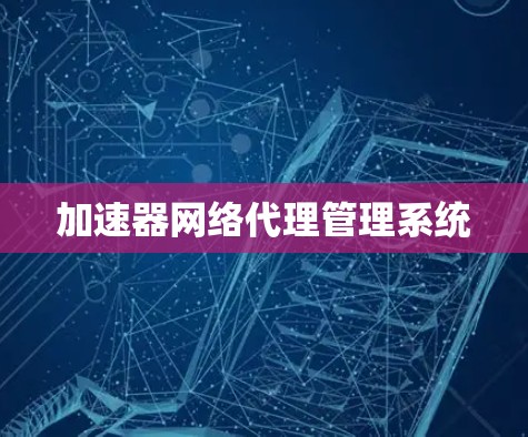加速器网络代理管理系统