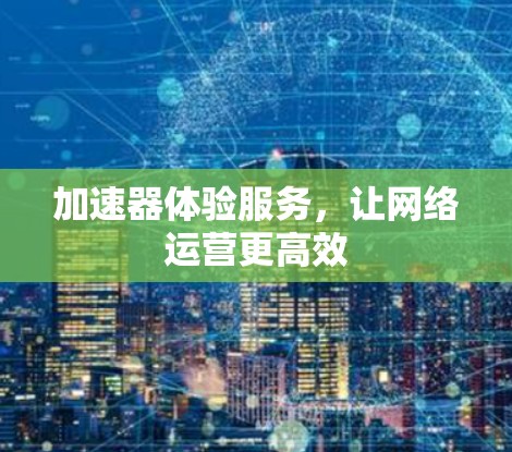 加速器体验服务，让网络运营更高效