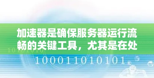加速器是确保服务器运行流畅的关键工具,尤其是在处理国际或全球服务器环境时。以下是针对加速器推荐的列表,涵盖服务器类型、跨地区的加速以及高级功能