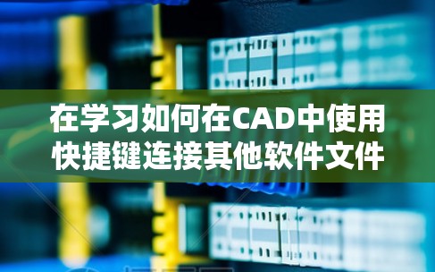 在学习如何在CAD中使用快捷键连接其他软件文件时，可以按照以下步骤进行