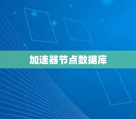 加速器节点数据库