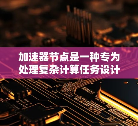 加速器节点是一种专为处理复杂计算任务设计的硬件设备,主要涵盖GPU和TPU等类型。以下是关于加速器节点的详细分析