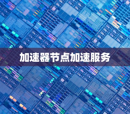 加速器节点加速服务 加速器节点加速服务