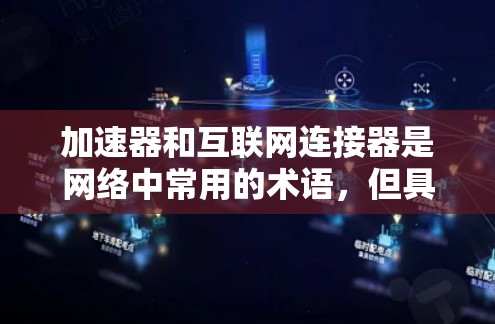 加速器和互联网连接器是网络中常用的术语，但具体含义和功能可能因上下文而异。以下是一些可能的解释和应用