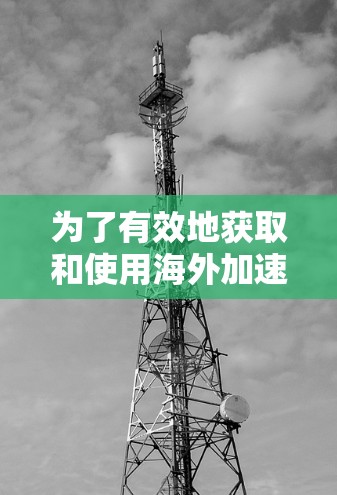 为了有效地获取和使用海外加速器的资料，以下是一个分步指南