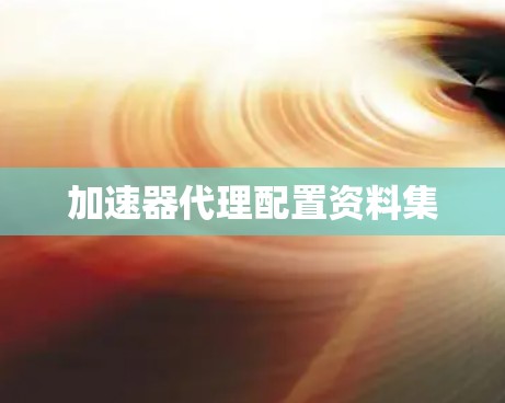 加速器代理配置资料集