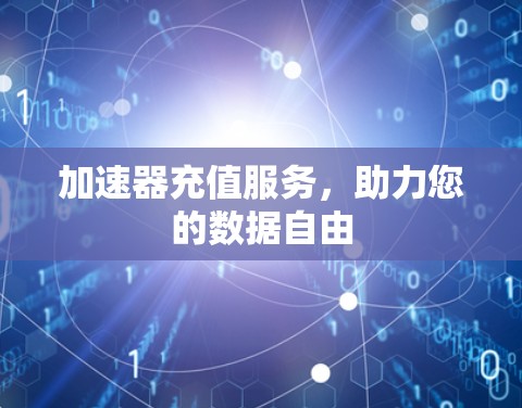加速器充值服务,助力您的数据自由