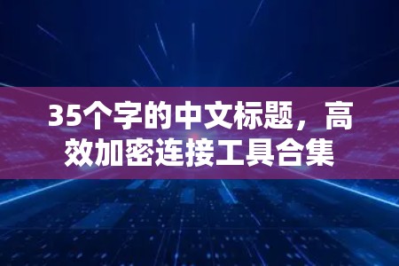 35个字的中文标题，高效加密连接工具合集