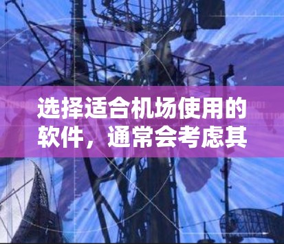 选择适合机场使用的软件，通常会考虑其便利性和功能，以满足你在机场内的各种需求。以下是一些推荐的机场软件类型及其特点，供你参考